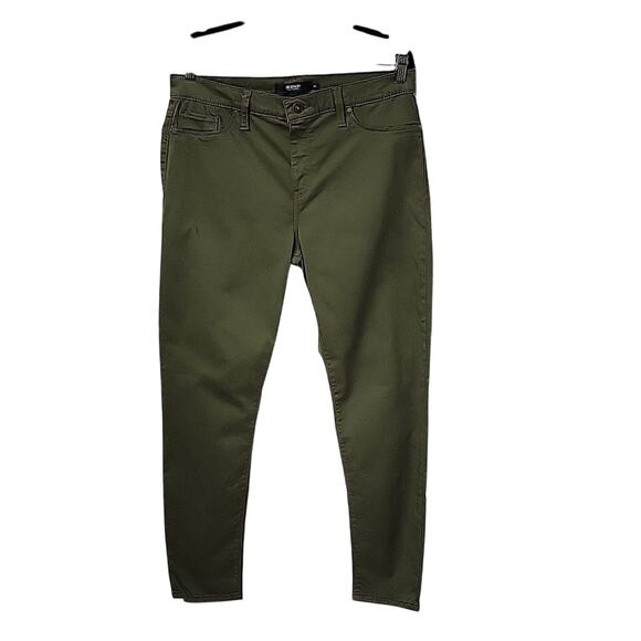 Hudson Nico Super Skinny Jeans Olive Green Womens Size 32 - Picture 1 of 13